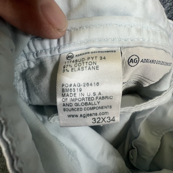 AG Adriano Goldschmied The Graduate Jeans 32x34(28)‎ Light Blue Tailored Leg USA - Picture 8 of 15